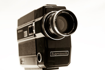 Naklejka premium caméra super huit