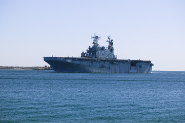 Aircraft Carrier Returning from Sea