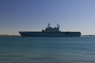 Aircraft Carrier Returning from Sea