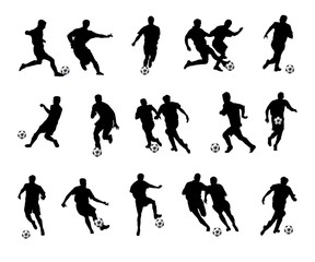 fussballspieler -schwarz