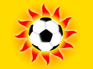 Fototapeta premium football sun 