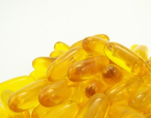 Piled Flax Seed Oil Capsules