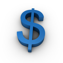 dollar 3d symbol
