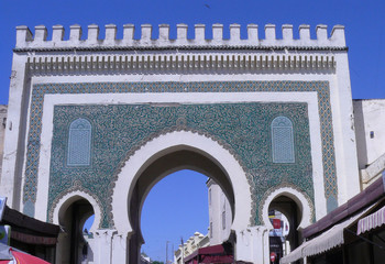 puerta verde medina de fez