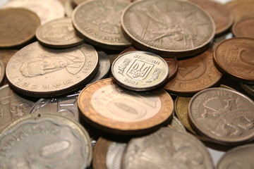 old antique metallic money background
