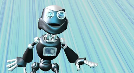 Photo sur Aluminium Robots robot idiot