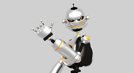 robot throwin it up