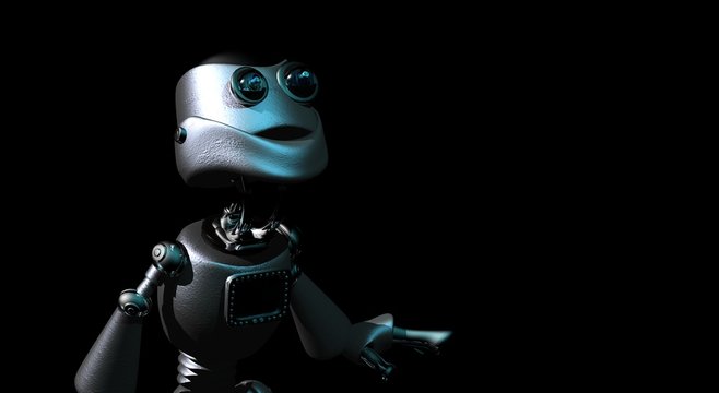 robot in the dark