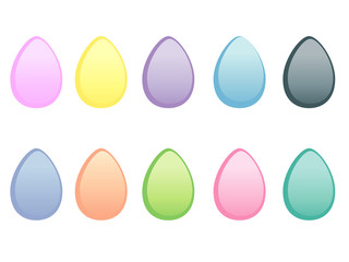 Pastel Coloured Easter Eggs