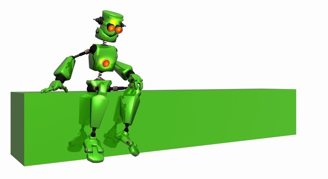 cartoon robot