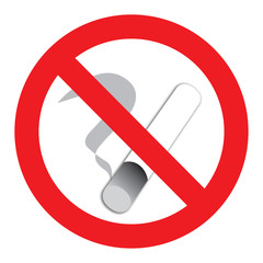 Zigarette, Schild Rauchverbot, rauchen