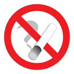 Zigarette, Schild Rauchverbot, rauchen