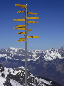 Auf den Bergen - in alle Richtungen