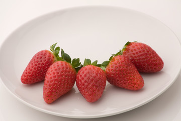 Strawberries on a plate