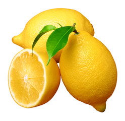 lemon; object on a white background