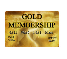 Gold membership card