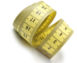 tailor measuring tape isolated