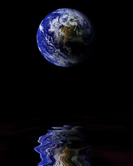 Earth reflected