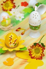 Home easter of decorations with flower