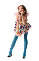 Funny beautiful bizarre girl