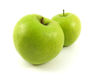 Two green apples