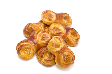 roll with jam on white