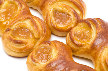 small loaf with jam macro