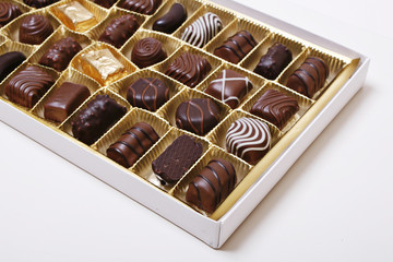 Pralinen, Schokolade, Packung