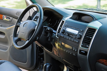 Landcruiser off-road car interior