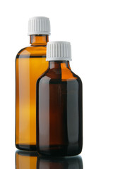 Small bottles with drug