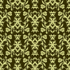 Seamless floral pattern, vector illustration