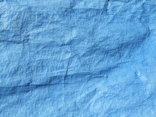 blaue Plastikfolie