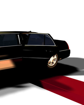 Limo With Red Carpet
