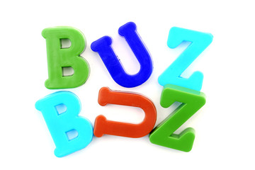 Close-up of letters. Great details !