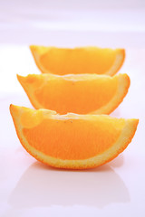 Fototapeta na wymiar orange wedges