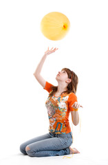 Girl with balloon