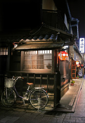 Geisha Corner at night, Gion, Japan
