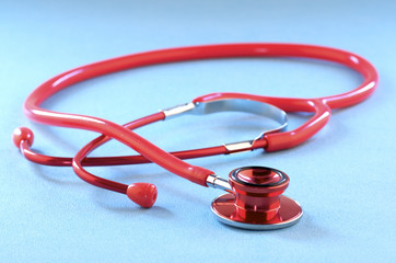 red stethoscope