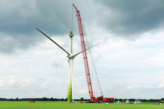 Windkraftanlage, Aufbau