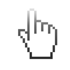 Obraz premium Cursor Hand - grey