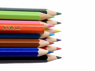 Colour on crayons