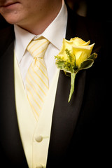 grooms wedding flower