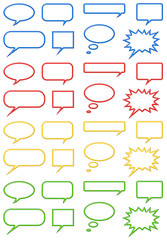 Neon Cartoon Bubbles Collection