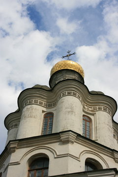 Church in Chernigov in Ukraine, against the sky