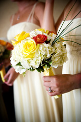 brides wedding flowers