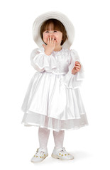 beauty baby with bonnet