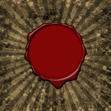 Wax seal parchment background