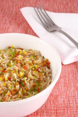 organic brown confetti rice 