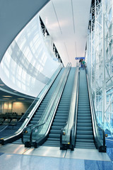 Escalator in Modern Airport - 6579657