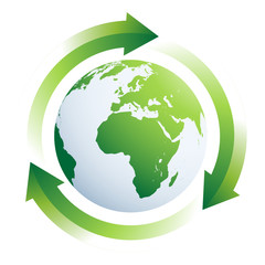 Planète terre recyclage